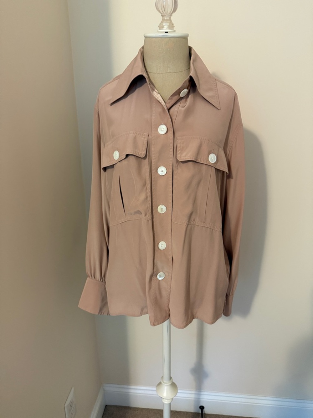 Madewell Blush Utility Button-Up Blouse